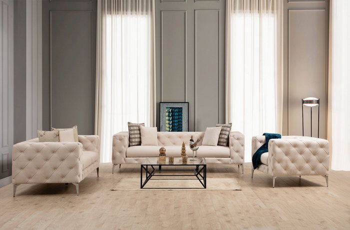 Atelier Del Sofa Como - Sofá de 2 plazas Ecru